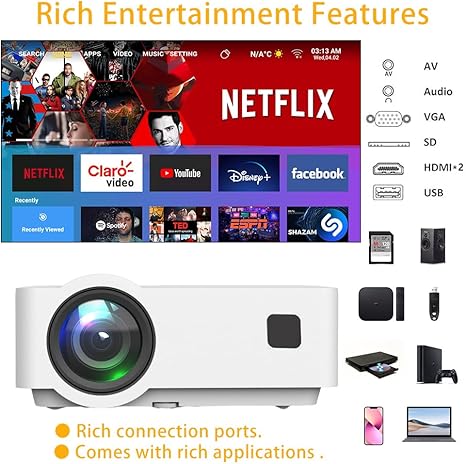 PONER SAUND T6 LED Mini Projector